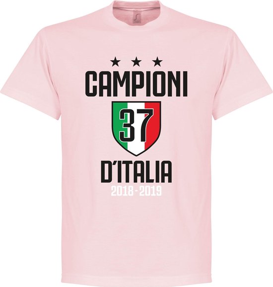 Campioni D'Italia 37 T-Shirt - Roze - S