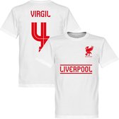 Liverpool Virgil 4 Team T-Shirt - Wit - XS