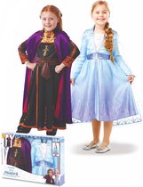RUBIES FRANCE - Frozen 2 Anna en Elsa kostuum pack voor meisjes - 110/116 (5-6 jaar)