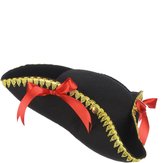 PARTY PLAY - Piraten tricorn hoed voor volwassenen - Hoeden > Overige