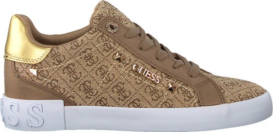GUESS PUXLY2/ACTIVE LADY/FABRIC Dames Sneakers - Beige - Maat 41 | bol.com