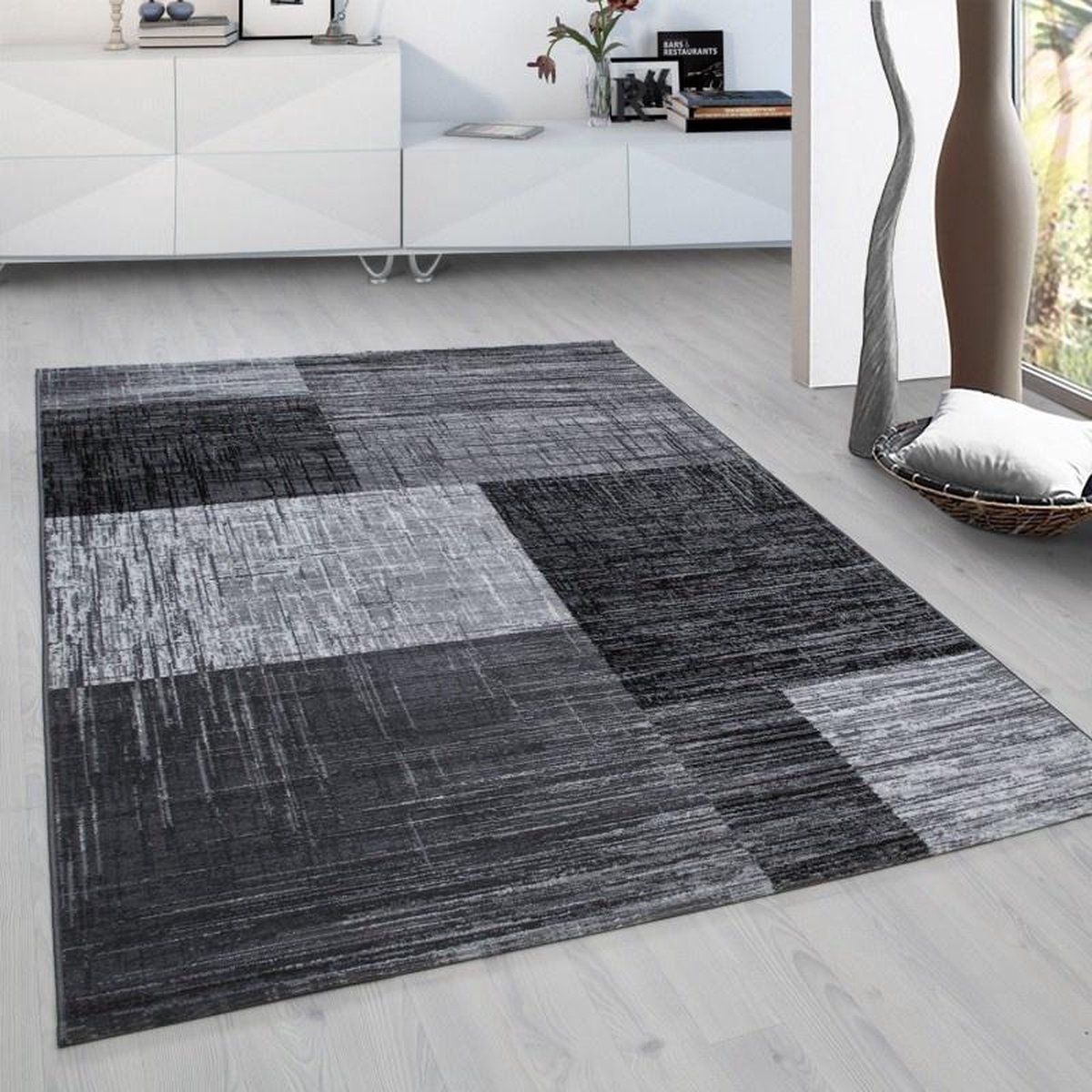 Vloerkleed - Blend - Rechthoek -  Zwart