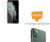 Tempered Glass Screenprotector + camera glass geschikt voor Apple iPhone 11 Pro Max