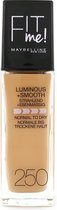 Maybelline Fit Me Luminous + Smooth Foundation - 250 Sun Beige