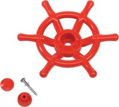 KBT Speelgoed Stuurwiel Boot in Rood - Accessoire voor Speelhuisje of speeltoestel - 35 cm