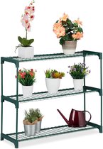 porte-plantes relaxdays avec 3 étages - support pour plantes - support pour fleurs - support pour fleurs - support