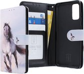 Samsung Galaxy S20 Bookcase hoesje - CaseBoutique - Paard Paarden print - Kunstleer
