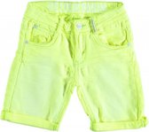 Retour neon geel zacht sweat denim short - jongen - maat 92