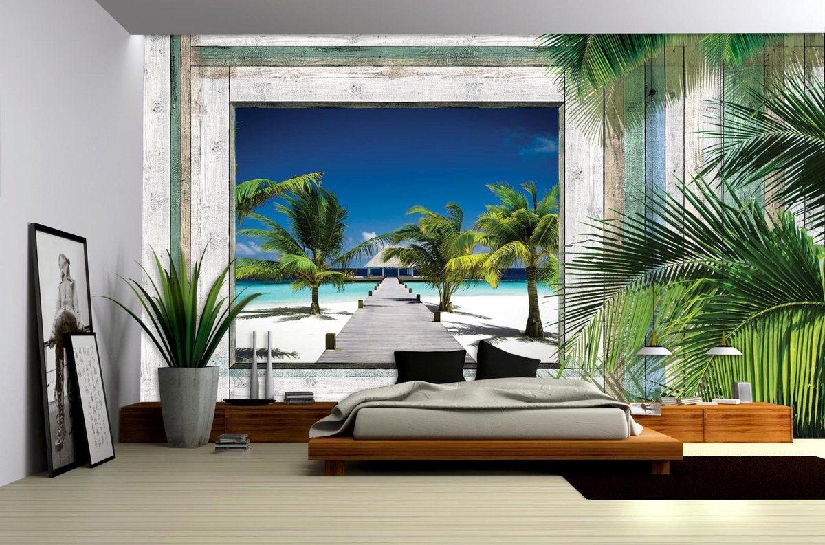 Beach Tropical View Photo Wallcovering