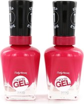 Sally Hansen Miracle Gel Nagellak - 329 Pink Tank (2 Stuks)