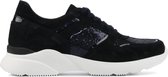 Hip Vrouwen Leren    Lage sneakers / Damesschoenen  D1595 - Blauw - Maat 37