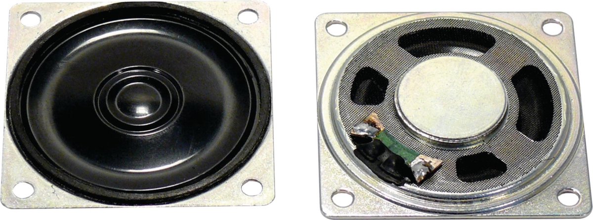 Visaton K 40 SQ - 8 Ohm 1.6 inch 4 cm Mini-luidspreker 0.5 W 8 Ω Kunststof membraan