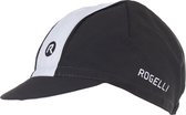 Rogelli Retro Cap Fietspet - Unisex - Zwart, Wit - Maat One Size