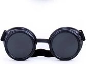 Steampunk bril - steampunk accessoires - halloween - zwart