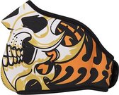 Rave masker - gezichtsmasker - Halloween masker - volwassenen - kostuum - skull colors