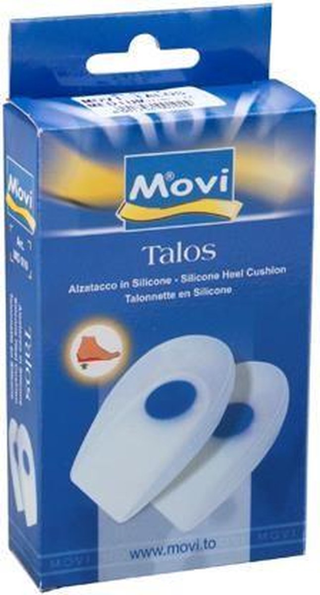 Movi Gel Talos Hielkussens – Schokabsorberende Hielspoor Zolen voor Pijnverlichting & Comfort - mt 38-40