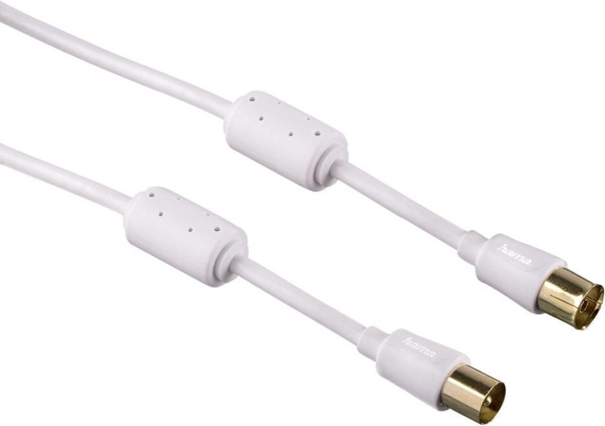 Hama - Hama Antennekabel Flexi-slim Coax 3m 95dB 3sterren - 30 Dagen Niet Goed Geld Terug