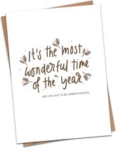 LivLaf Kerstkaart - It's The Most Wonderful Time Of The Year De Zomervakantie