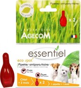 Laboratoire Agecom Essentiel Eco Spot Puppies anti-Vlo en Teek Pipetten