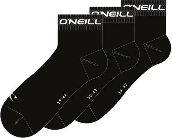 O'Neill Calzini Quarter Unisex – Confezione Da 12 Paia, Bianco, Taglia 43-46, Cotone Morbido Per Sport E Tempo Libero