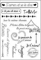 clear stamp A5 toi & moi