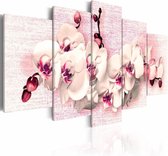Peinture - Métaphore de la féminité - Orchidée, 5 parties
