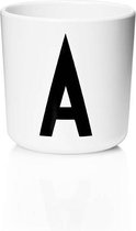 ​Design Letters - Personal Melamine Cup F - White (20201000F)