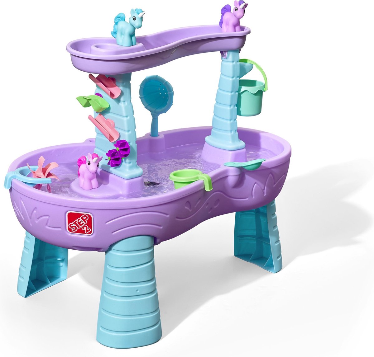 Step2 Watertafel - Speeltafel - Eenhoorns - Met waterrad - 18.9 L - Paars — afbeelding 2