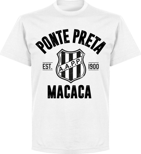 AA Ponte Preta Ponte Preta Established T-Shirt - Wit