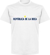 Republica De La Boca Slogan T-Shirt - Wit - M