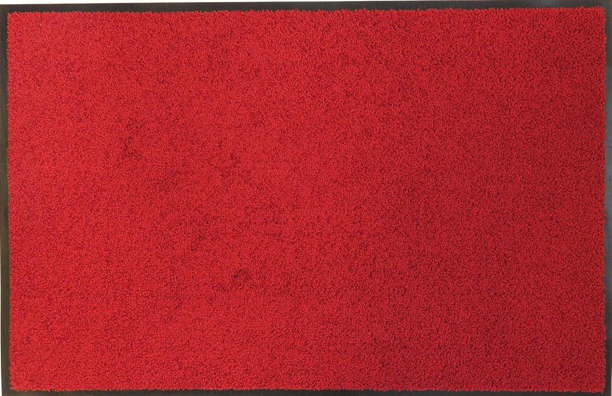 Ikado Droogloopmat op maat rood 88cm ecologisch 88 x 260 cm