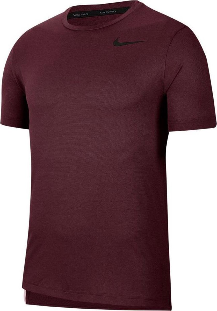 Grof apotheek Dwingend Nike Pro shirt heren bordeaux rood | bol.com