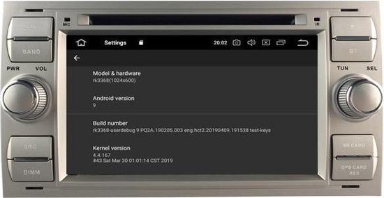 5629S Android 9 Navigatie Ford Focus Galaxy Fiesta Kuga dvd carkit usb - Merkloos