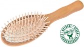 Croll & Denecke Haarborstel met houten knoppen – Hoofdhuid massage borstel – Haarborstel antiklit – anti haarbreuk – Hout