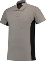 Tricorp Poloshirt Bi-Color - Workwear - 202002 - Grijs-Zwart - maat 3XL