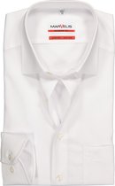 MARVELIS modern fit overhemd - wit - Strijkvrij - Boordmaat: 40