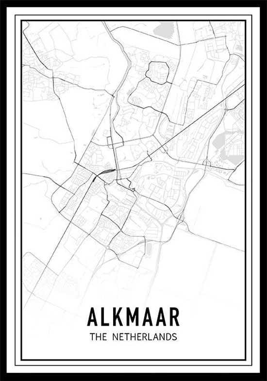 City Map Alkmaar stadsposter