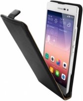 Mobiparts Essential Flip Case Hoesje geschikt voor Huawei Ascend P7 Black