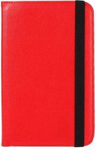 Universele 7 inch tablet cover 360 graden draaibaar rood