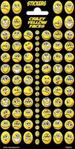 Stickers Crazy Yellow Faces