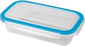 2x Contenants pour bouillon / nourriture 0,5 litre plastique transparent / plastique - Kiev - Contenant alimentaire hermétique / hermétique - Mealprep - Conserver les repas
