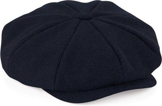 Kreet van mening zijn Betrokken Navy blauwe flatcap voor dames - volledig gestikt - bakerboy pet / flat cap  L/XL | bol.com