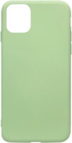ADEL Premium Siliconen Back Cover Softcase Hoesje Geschikt voor iPhone 11 Pro Max - Groen