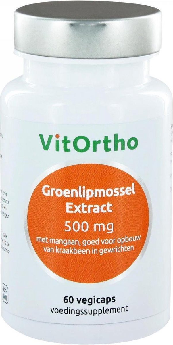 VitOrtho - Groenlipmossel Extract 500 mg (60 vegicaps)