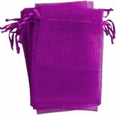 Sacs en organza violet 10x15 cm 100 pcs / sacs cadeaux