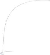LED Vloerlamp - Trion Shio - 18W - Warm Wit 3000K - 1-lichts - Dimbaar - Rond - Mat Wit - Aluminium - BES LED