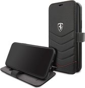 iPhone 11 Pro Bookcase hoesje - Ferrari - Effen Zwart - Leer