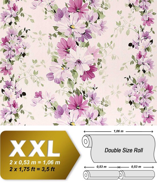 Verwonderlijk bol.com | Vliesbehang XXL EDEM 907-05 bloemen behang met textiel IK-34