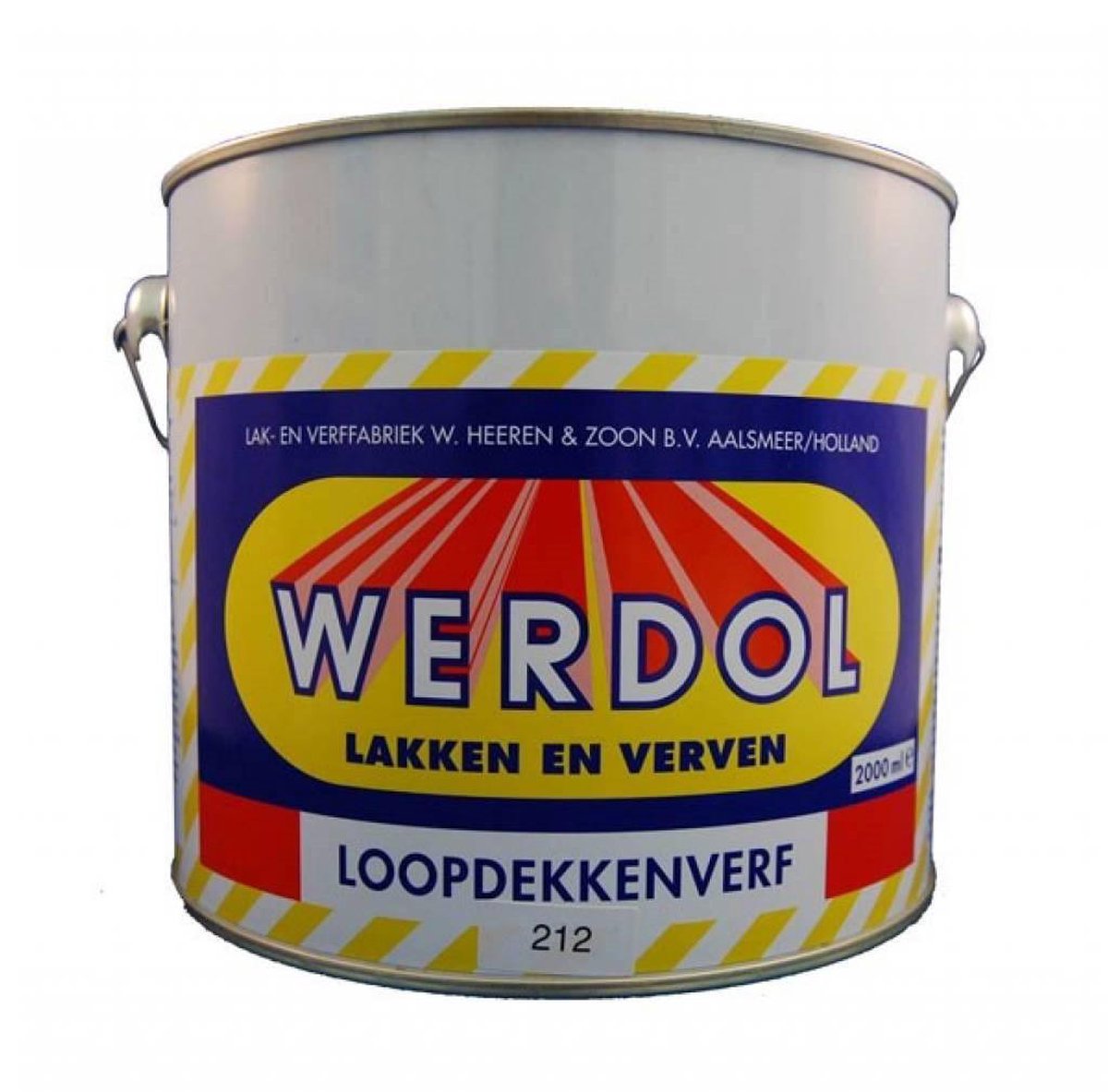 Werdol Loopdekkenverf - 2 liter Roodbruin 2L