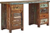 Bureau 140x50x77 cm massief gerecycled hout